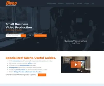 Biveo.com(Small Business Video Production Directory & Guide) Screenshot