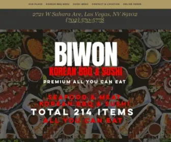 Biwonlv.com(Biwon Korean BBQ and Sushi All You Can Eat) Screenshot