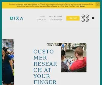 Bixaresearch.com(Customer research and User Experience (UX)) Screenshot