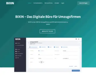 Bixin.ch(Das digitale Büro für Umzugsfirmen) Screenshot