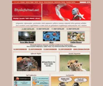 Biyolojisitesi.net(Biyoloji, biyoloji dersi üniteleri, yazılı soruları, ÖSS-YGS-LYS soruları, deneme sınavları) Screenshot