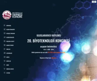 Biyoteknolojikongre.com(Biyoteknoloji Kongre Anasayfa) Screenshot