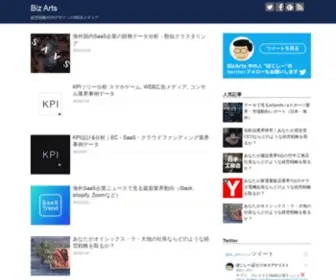 Biz-ARTS.com(経営戦略・市場動向×UXデザインといったビジネス・事業とユーザー) Screenshot