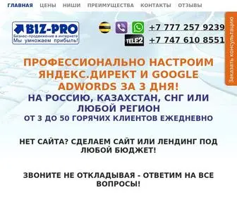 Biz-Pro.kz(Настройка контекстной рекламы на Казахстан) Screenshot