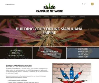 Biz420.com(Cannabis Network offering everything you need to build a powerful online business presence) Screenshot
