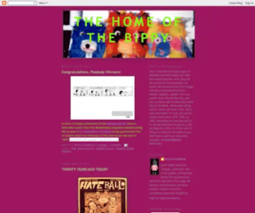 Bizarrowuxtry.com(The Home of the Bippy) Screenshot