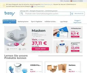 Bizay.de(Der größte Shop für personalisierte Artikel) Screenshot