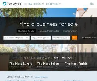 Bizbuysell.com(The Internet's Largest Business for Sale & Franchise for Sale Marketplace) Screenshot
