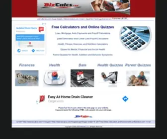 Bizcalcs.com(Free Expert Calculators for Every Need) Screenshot