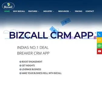 Bizcallcrm.com(Bizcall) Screenshot