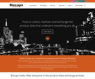 Bizcaps.com(Product Master Data Management (MDM) Solutions) Screenshot