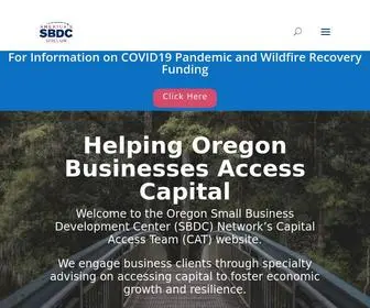 Bizcentercat.org(America's SBDC Oregon) Screenshot