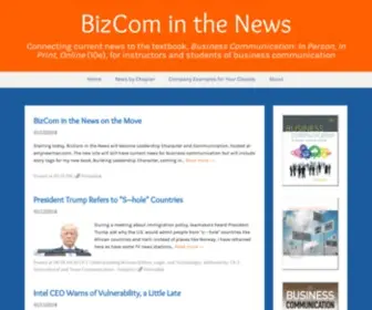 Bizcominthenews.com(BizCom on the Move (BizCom in the News)) Screenshot
