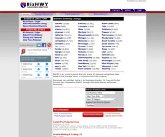 Bizhwy.com(Business Directory) Screenshot