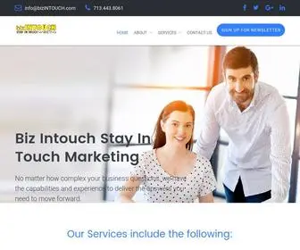 Bizintouch.com(Just another WordPress site) Screenshot