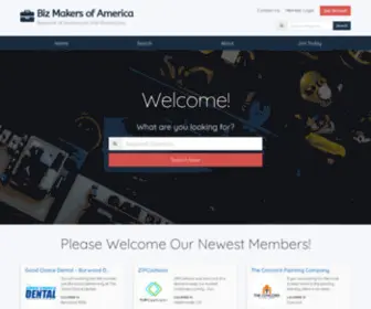Bizmakersamerica.org(Member Directory) Screenshot