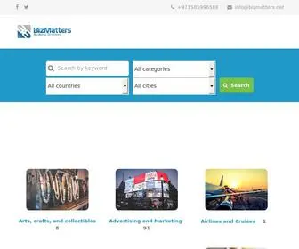 Bizmatters.net(Bizmatters worldwide directory) Screenshot