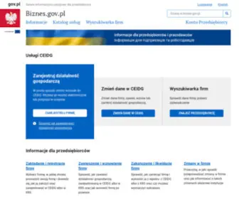 Biznes.gov.pl(Strona główna) Screenshot