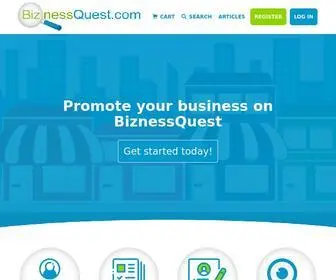 Biznessquest.com(Local Online Marketing for Small Businesses) Screenshot