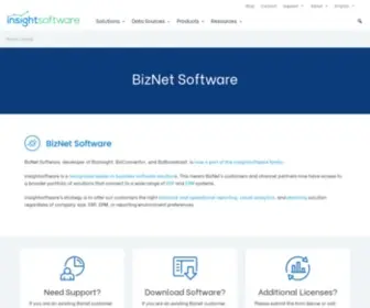 Biznetsoftware.com(An insightsoftware company) Screenshot