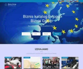 Biznisgroup.com(Biznis katalog Evrope) Screenshot