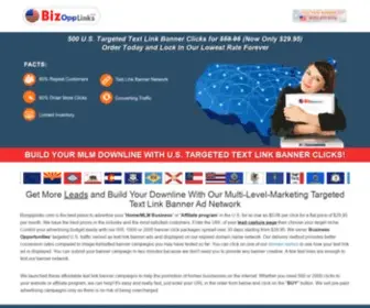 Bizopplinks.com(Home Business Targeted Banner Network) Screenshot