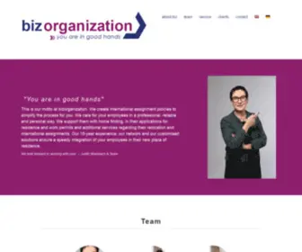 Bizorganization.de(Your relocation experts) Screenshot