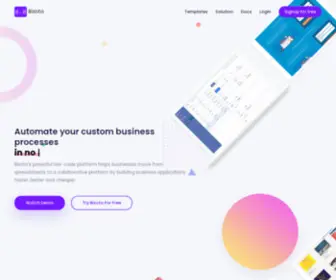 Bizoto.live(Build your web apps in 5 minutes with our low code editor) Screenshot