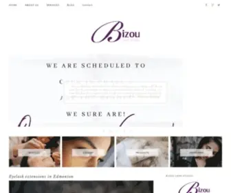 Bizoulashstudio.com(Eyelash extensions in Edmonton) Screenshot