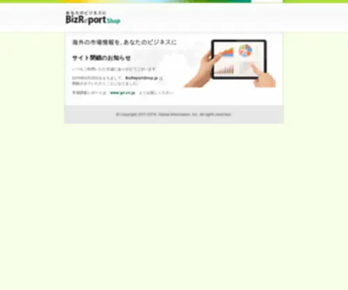 Bizreportshop.jp(海外の市場) Screenshot