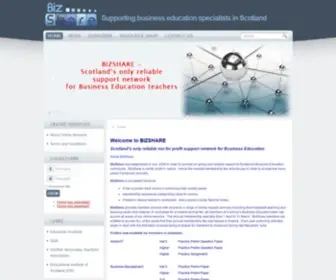 Bizshare.org.uk(Supporting Business Education Specialists) Screenshot