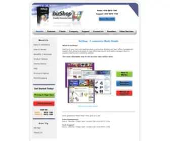 Bizshop.com.au(E-commerce made easy) Screenshot