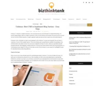 Bizthinktank.com.au(Biz Think Tank) Screenshot