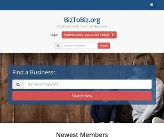Biztobiz.org(Business & Business Services Directory) Screenshot