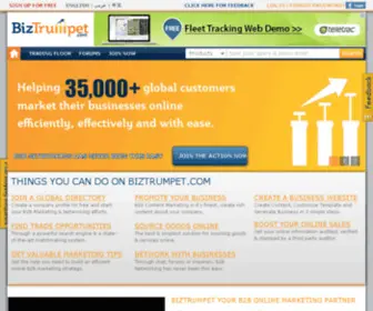 Biztrumpet.com(Free B2B Marketing) Screenshot