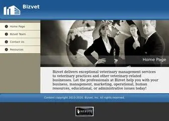Bizvet.com(Home Page) Screenshot