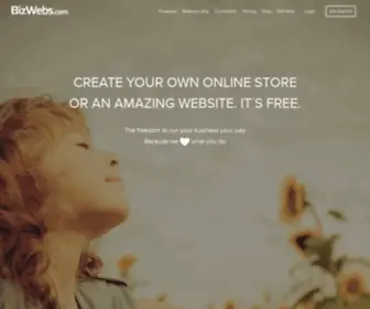 Bizwebs.com(Free Website Builder) Screenshot