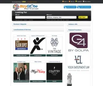 Bizyglobe.com(Local Business Directory) Screenshot