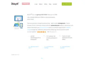 Bizzit.pl(Pozycjonowanie stron Mistrz Polski) Screenshot