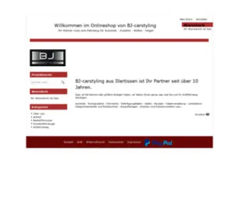 BJ-Carstyling.de(Willkommen im Onlineshop von BJ) Screenshot