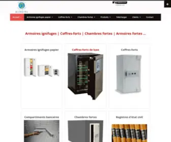 Bjarstal.com(Armoire ignifuge Coffre) Screenshot