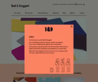 Bjball.com.au(Ball & Doggett) Screenshot