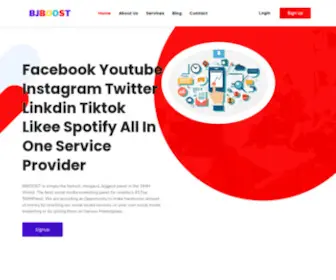 Bjboost.com(BJBOOST is an online social media marketing tool. This software inc) Screenshot