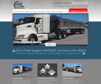 Bjceciltrucking.com(B.J) Screenshot