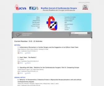 BJCVS.org(Braz J Cardiovasc Surg) Screenshot