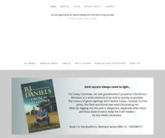 Bjdaniels.com(Daniels Author) Screenshot