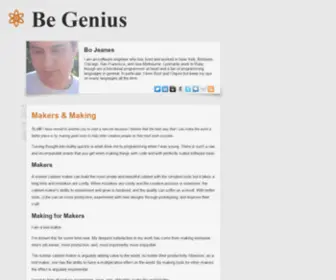 Bjeanes.com(Be Genius) Screenshot