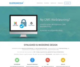 Bjergmedia.dk(Vi udvikler responsive websider med høj synlighed på Google) Screenshot