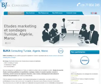 Bjka-Consulting.com(BJKA Consulting Tunisie: etudes marketing et sondages) Screenshot