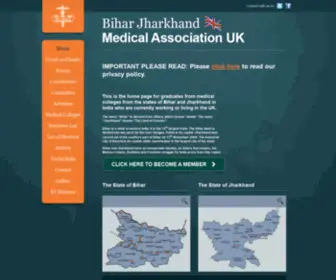 Bjma.org.uk(Bihar Jharkhand Medical Association UK) Screenshot